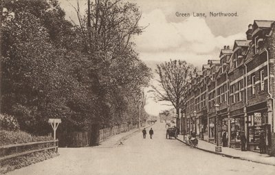 Green Lane, Northwood, poblíž Londýna (černobílá fotografie) od English Photographer