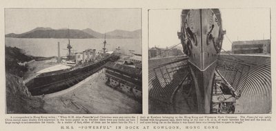 HMS Powerful v doku v Kowloonu, Hong Kong od English Photographer