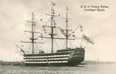 HMS Victory, letící signál Trafalgaru od English Photographer