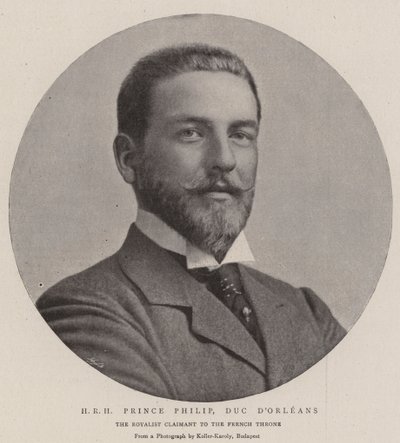 Jeho královská výsost princ Philip, vévoda dOrleans od English Photographer