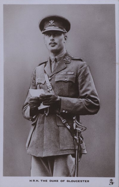 HRH vévoda z Gloucesteru (černobílá fotografie) od English Photographer