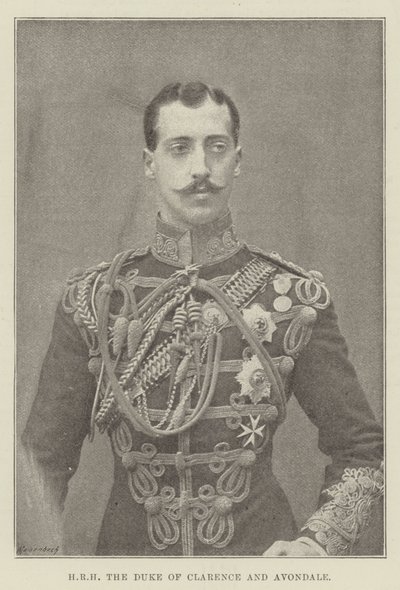 Jeho královská výsost vévoda z Clarence a Avondale od English Photographer