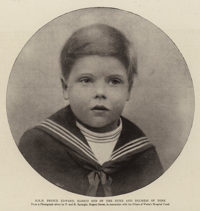 H R H Princ Edward, nejstarší syn vévody a vévodkyně z Yorku od English Photographer