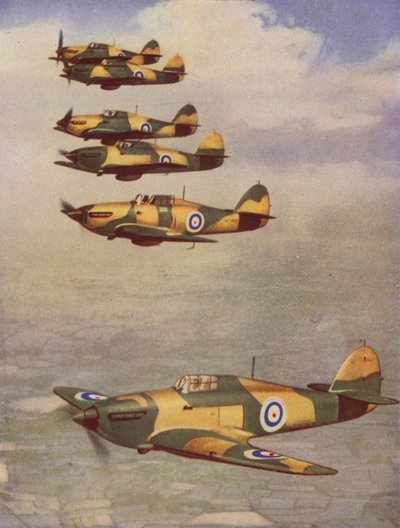 Hawker Hurricanes (barevné foto) od English Photographer