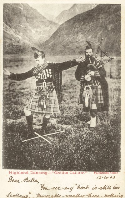 Highland dancing - "Ghillie Callum" (čb fotografie) od English Photographer