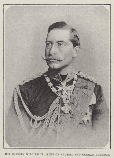 Jeho Veličenstvo Vilém II., král pruský a německý císař od English Photographer
