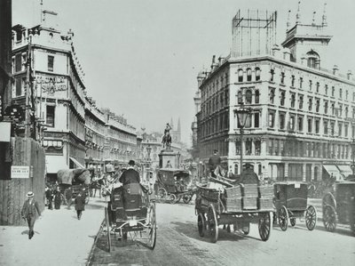 Holborn Circus, City of London, 1890 od English Photographer