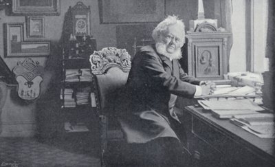 Ibsen ve své pracovně (černobílá fotografie) od English Photographer