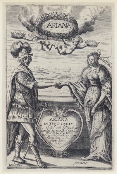 J Desmarets de Saint Sorlin, Ariana, J Haviland pro T Walkley 1636 (černobílá fotografie) od English Photographer