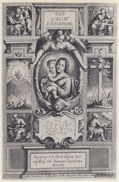Jeremy Taylor, The Great Exemplar, J Flesher pro R Royston 1653 (č/b foto) od English Photographer