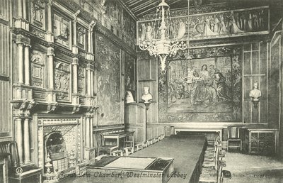 Jerusalem Chamber, Westminster Abbey (černobílá fotografie) od English Photographer