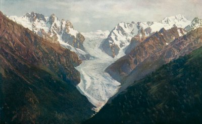 Ledovec Karagom, Kavkaz (barevné foto) od English Photographer