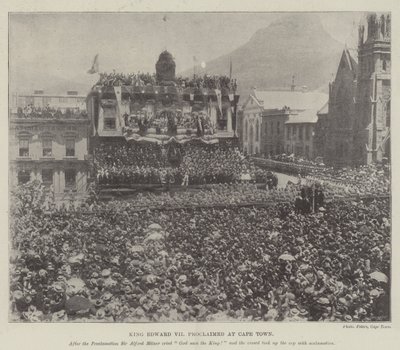 V Kapském Městě vyhlásil král Edward VII od English Photographer