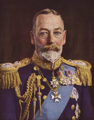 Král Jiří V. (barevná fotografie) od English Photographer