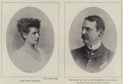 Lady West Ridgeway a vážený Sir Joseph West Ridgeway od English Photographer