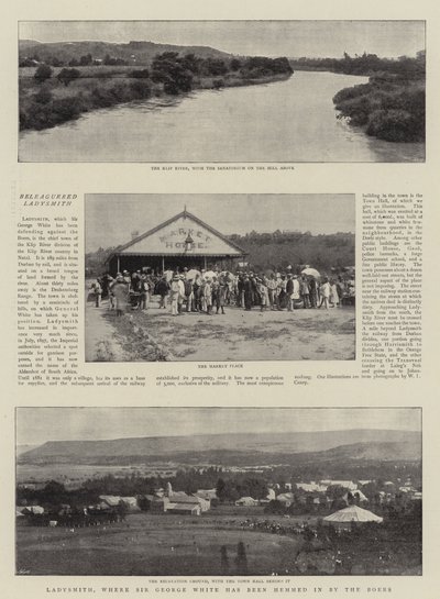 Ladysmith, kde byl sir George White obklíčen Búry od English Photographer