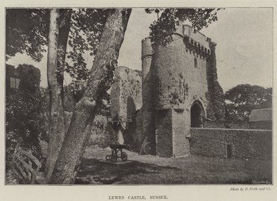 Hrad Lewes, Sussex od English Photographer