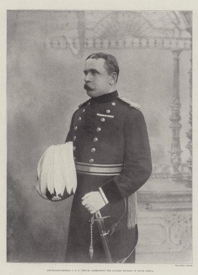 Generálporučík JD P French, velící jízdní divizi v Jižní Africe od English Photographer