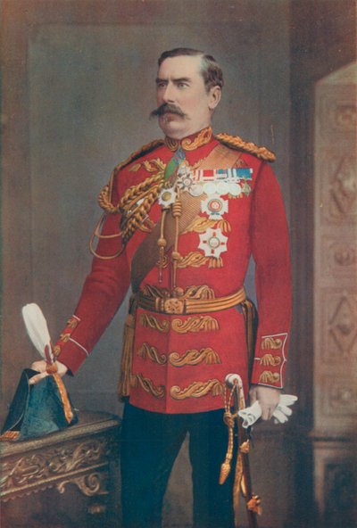 Generálporučík Sir Baker Creed Russel. Velící jižní obvod od English Photographer