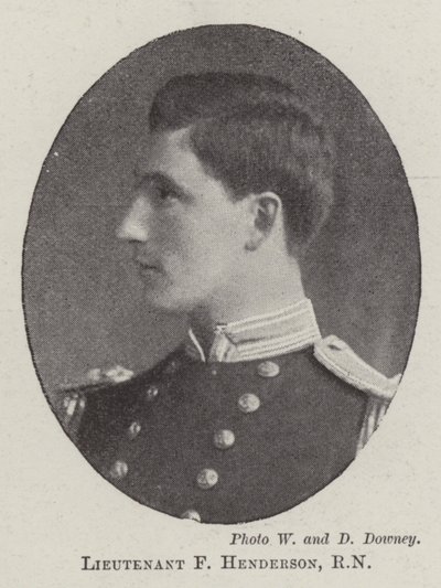 Poručík F Henderson, RN od English Photographer