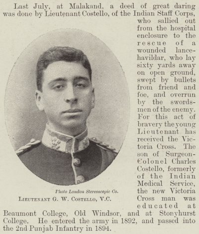 Poručík G W Costello, VC od English Photographer