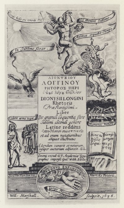 Longinus, GT pro G Webb, Oxford 1636 (černobílá fotografie) od English Photographer