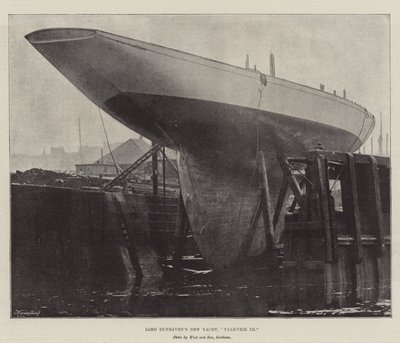 Lord Dunravens New Yacht, Valkyrie III od English Photographer