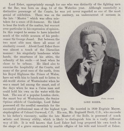 Lord Esher od English Photographer