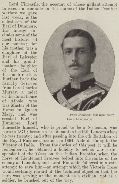 Lord Fincastle od English Photographer