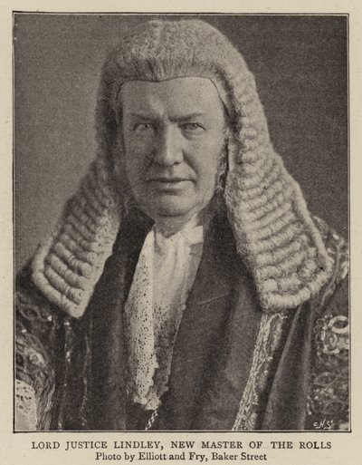 Lord Justice Lindley, nový mistr Rolls od English Photographer