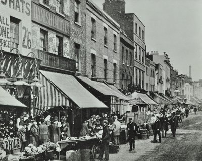 Lower Marsh: Pohled na východ, 1896 od English Photographer