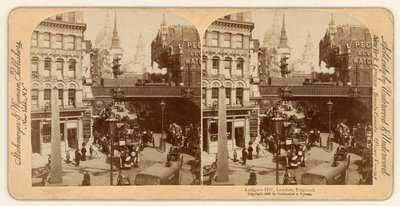 Ludgate Hill, stereoskopický pohled od English Photographer