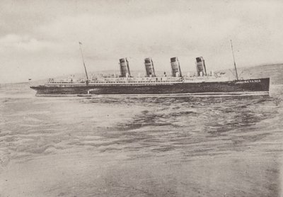 MSS "Mauretania" (černobílá fotografie) od English Photographer