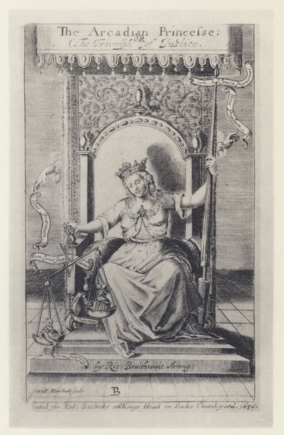 M Silesio, The Arcadian Princess, Tr R Brathwait, T Harper for Bostocke 1635 (č/b foto) od English Photographer