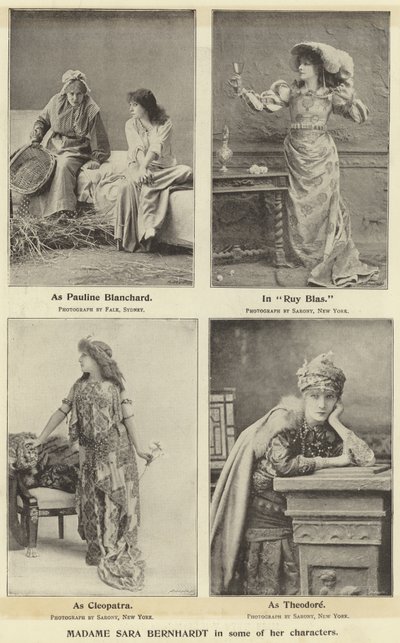 Madame Sara Bernhardt v některých jejích postavách od English Photographer