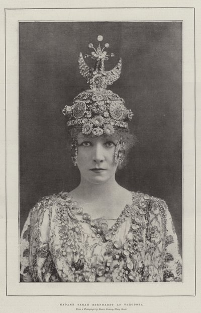 Madame Sarah Bernhardt jako Theodora od English Photographer