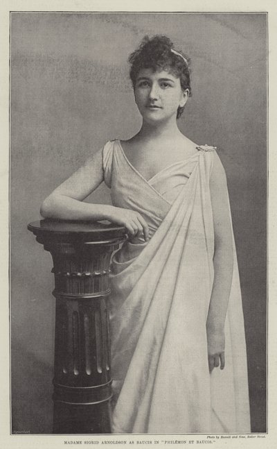 Madame Sigrid Arnoldson jako Baucis ve Philemon et Baucis od English Photographer