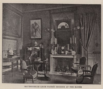 Mademoiselle Lucie Faures Boudoir v Elysee od English Photographer