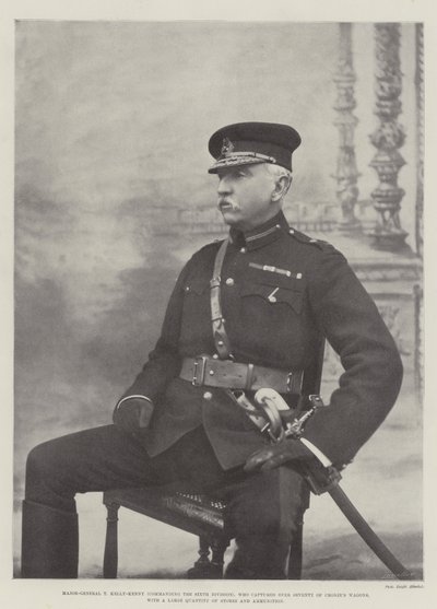 Generálmajor T Kelly-Kenny (velící šesté divizi), který zajal přes sedmdesát vozů Cronjes s velkým množstvím skladů a munice od English Photographer
