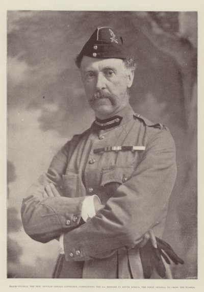 Generálmajor, ctihodný Neville Gerald Lyttelton, velící 4. brigádě v Jižní Africe, první generál, který překročil Tugelu od English Photographer