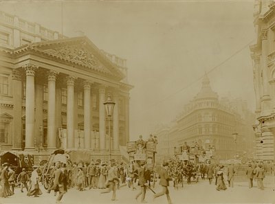 Mansion House, Queen Victoria Street, Londýn od English Photographer
