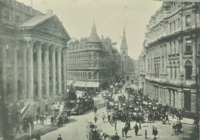 Mappin a Webb, Cheapside, z Mansion House při pohledu na západ, City of London, 1890 od English Photographer