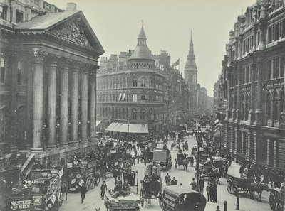 Mappin a Webb, Cheapside, z Mansion House při pohledu na západ, City of London, 1895 od English Photographer