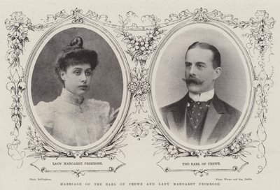 Sňatek hraběte z Crewe a lady Margaret Primrose od English Photographer
