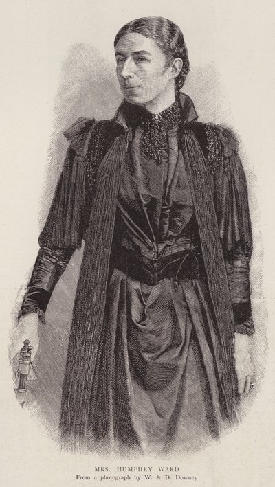 Mary Augusta Ward , anglický romanopisec (litho) od English Photographer
