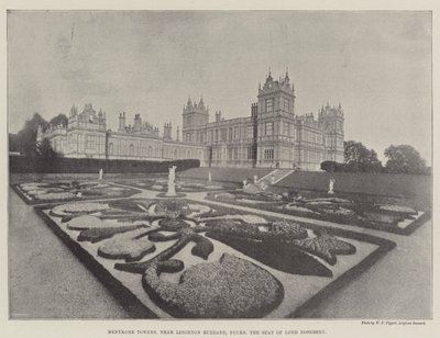 Mentmore Towers, poblíž Leighton Buzzard, Buckinghamshire, sídlo lorda Roseberyho od English Photographer