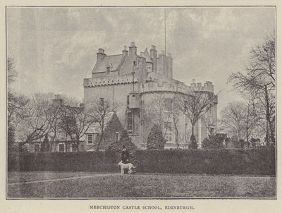 Merchiston Castle School, Edinburgh (rytina) od English Photographer