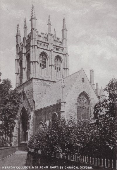 Merton College a St John Baptist Church, Oxford od English Photographer