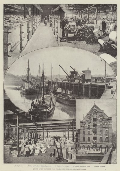 Messers Lever Brothers Soap Works, Port Sunlight, poblíž Birkenhead od English Photographer