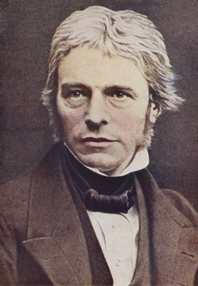 Michael Faraday, anglický fyzik a chemik (barevné foto) od English Photographer